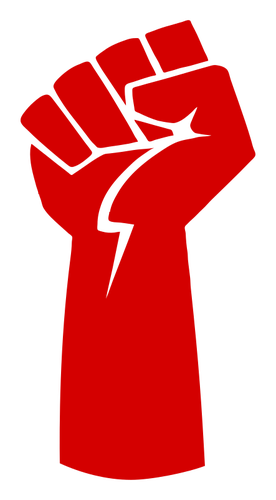 276x500 Free Raised Fist Vector