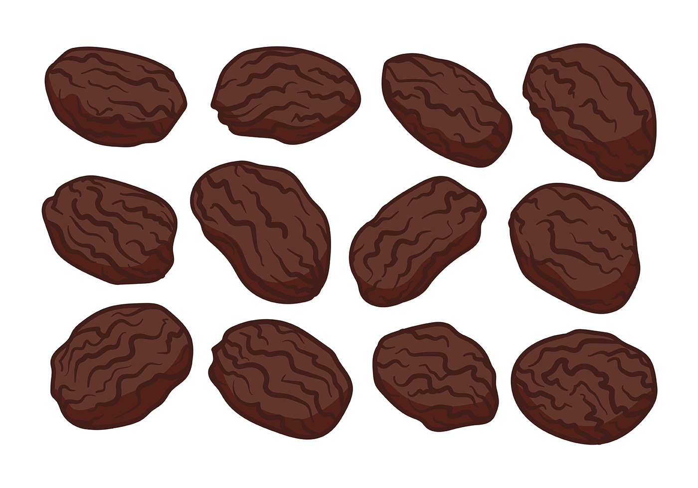1400x980 Les Raisins Free Vector Art