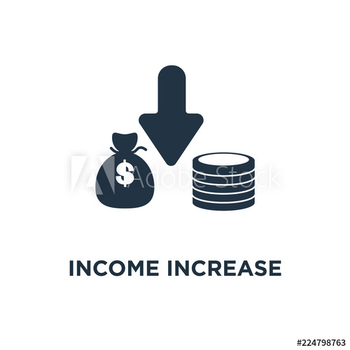 500x500 Income Increase Icon Financial Strategy, Revenue Growth, Interest