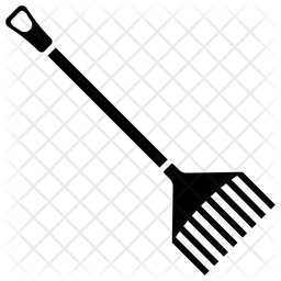 256x256 Rake Icon Of Glyph Style