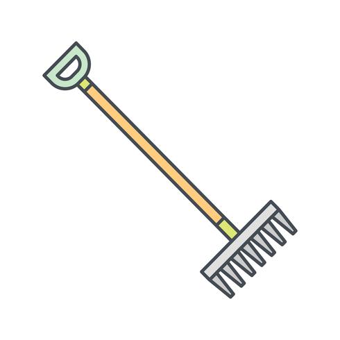 490x490 Rake Vector Icon