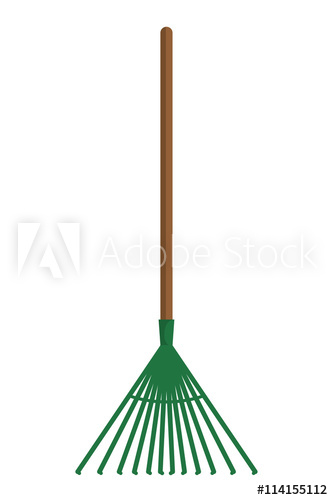 333x500 Rake Icon Gardening Design Vector Graphic
