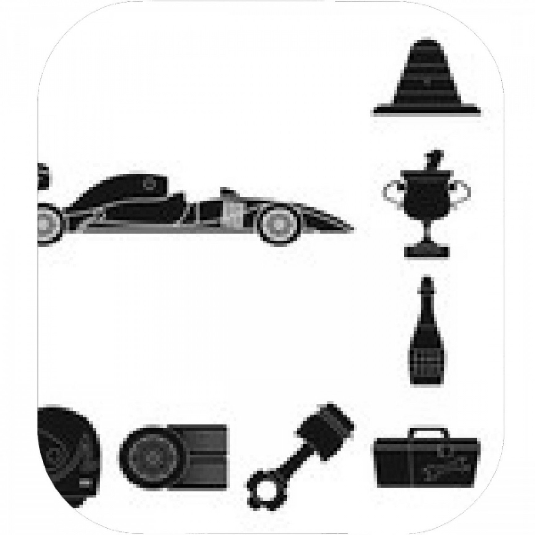 1728x1728 Vector Illustration Of Car And Rally Logo Collection Of Car