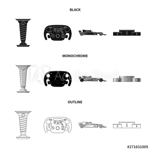 500x500 Vector Illustration Of Car And Rally Icon Collection Of Car