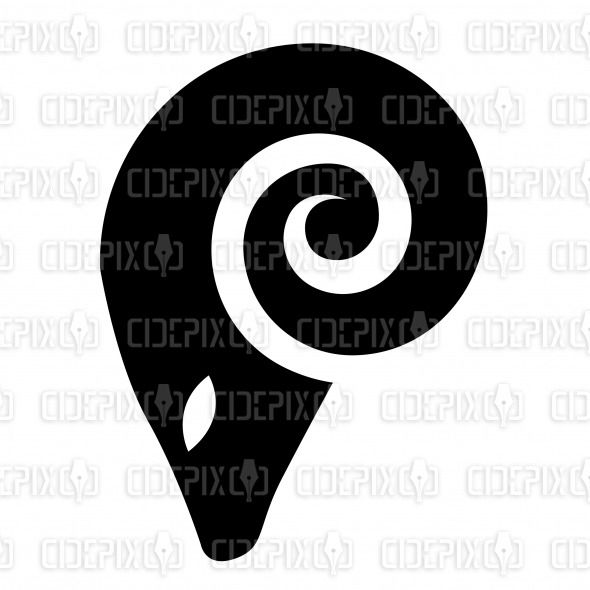 590x590 Black Silhouette Of A Cartoon Ram And Aries Icon Stock