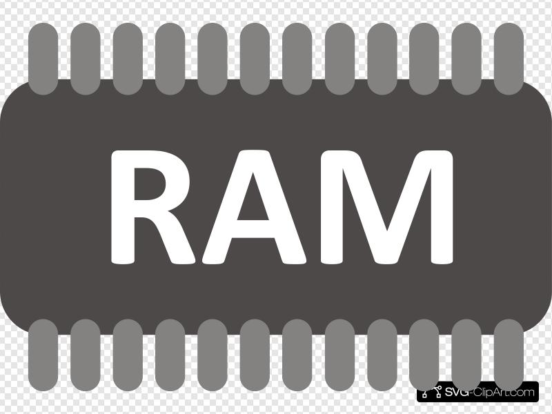 800x600 Ram Chip Clip Art, Icon
