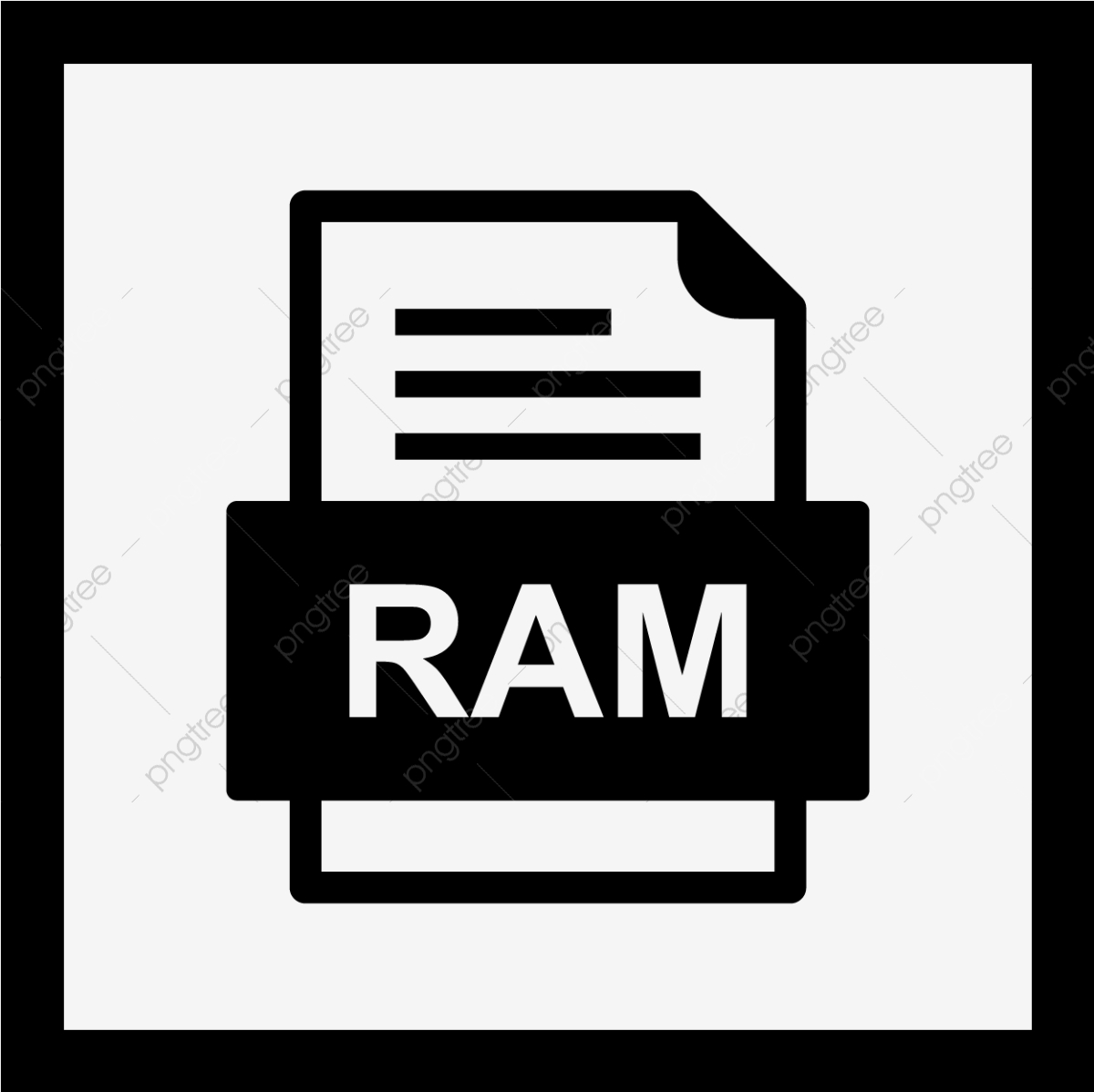 1200x1199 Ram Document Icon, Ram, Document, Png And Vector