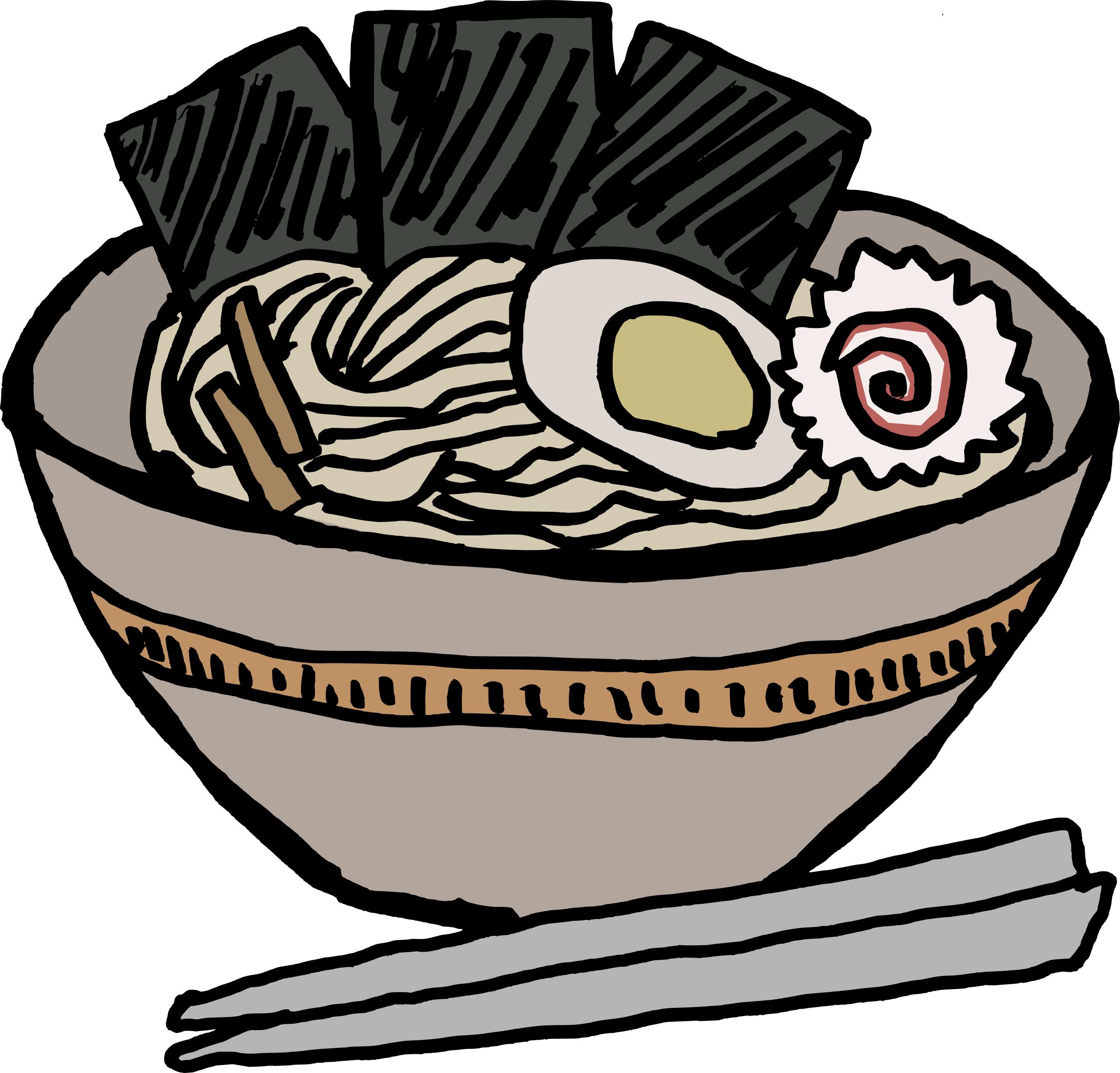2400x2300 Ramen Bowl With Nori Icons Png