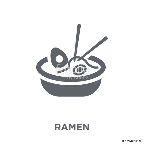 500x500 Ramen Icon From Restaurant Collection Stock Image And Royalty