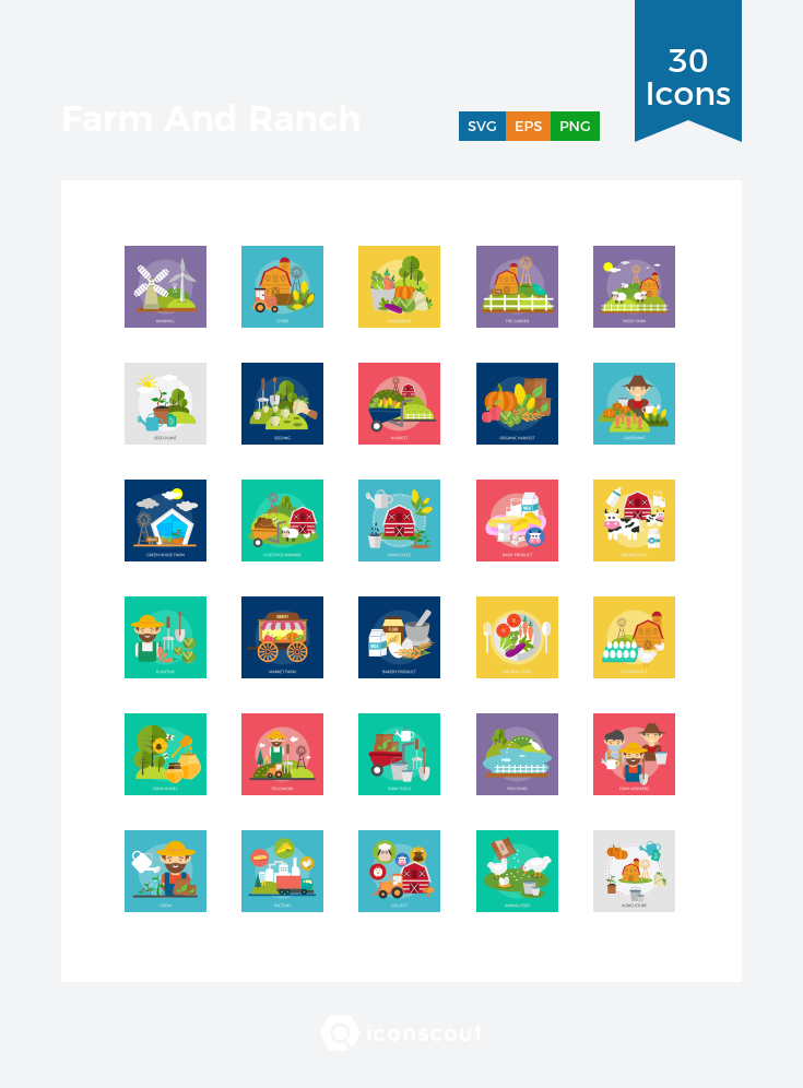 735x996 Farm And Ranch Icon Pack