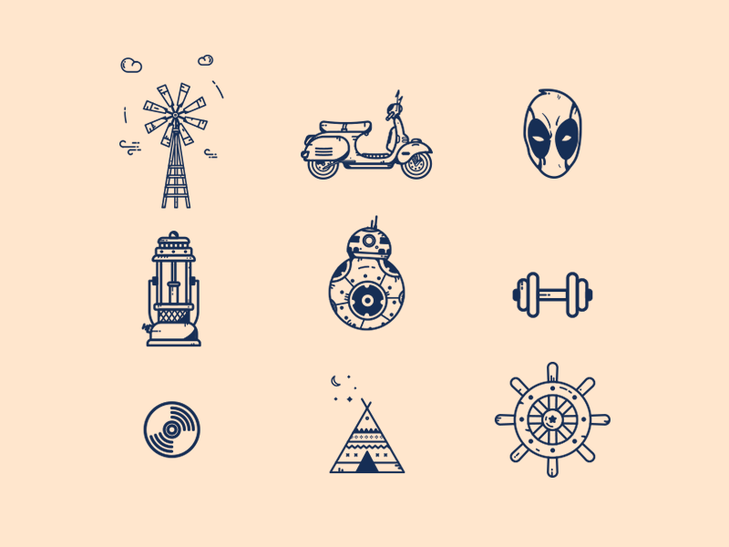800x600 Random Icons