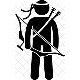 256x256 Ranger Icon Of Glyph Style