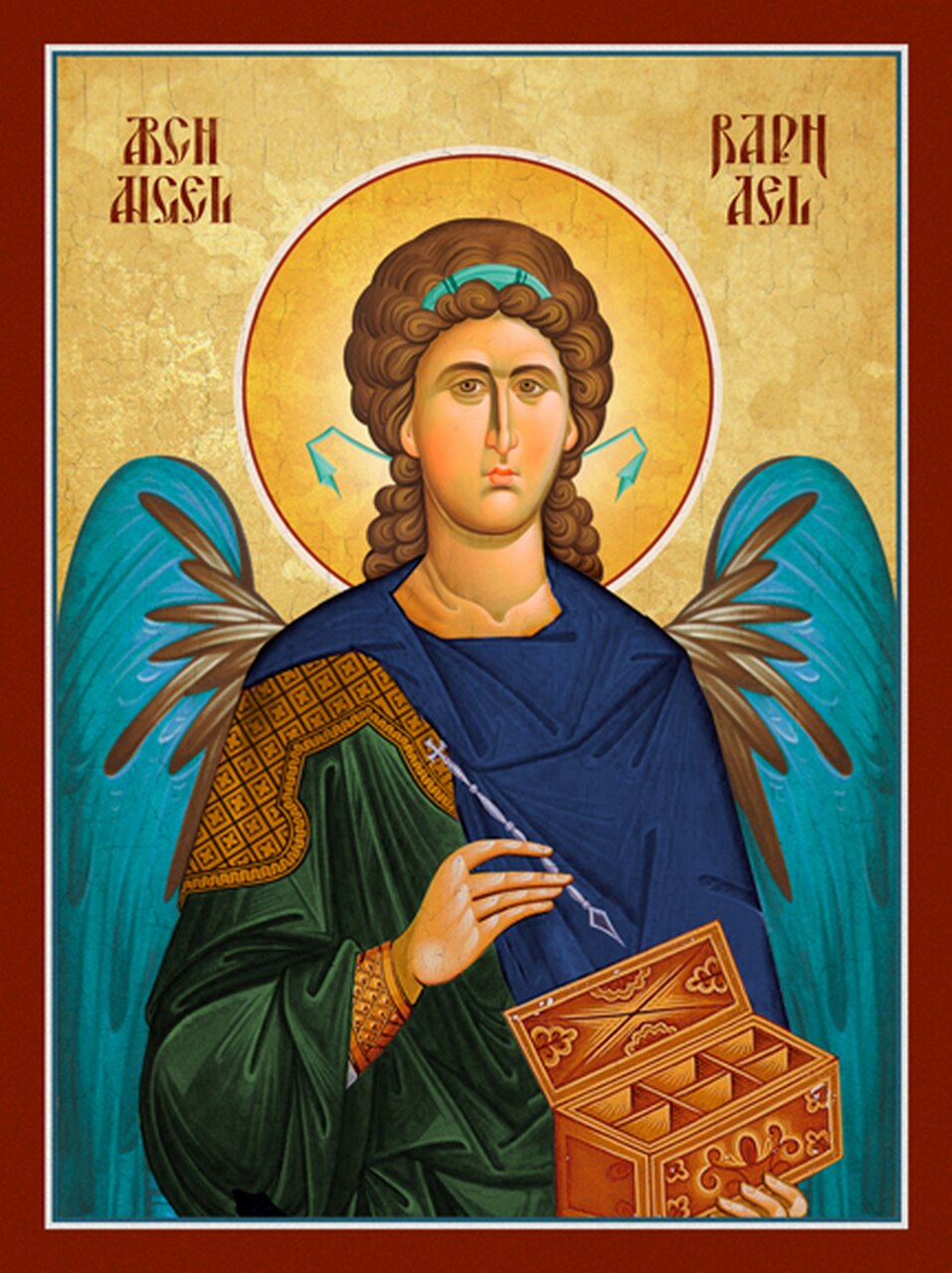 957x1280 Icon Of The Archangel Raphael