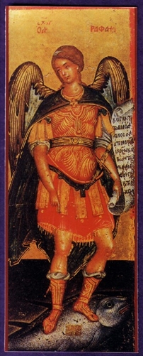 202x501 St Raphael Archangel Orthodox Icon