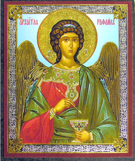 460x548 Archangel Raphael, Mini Icon
