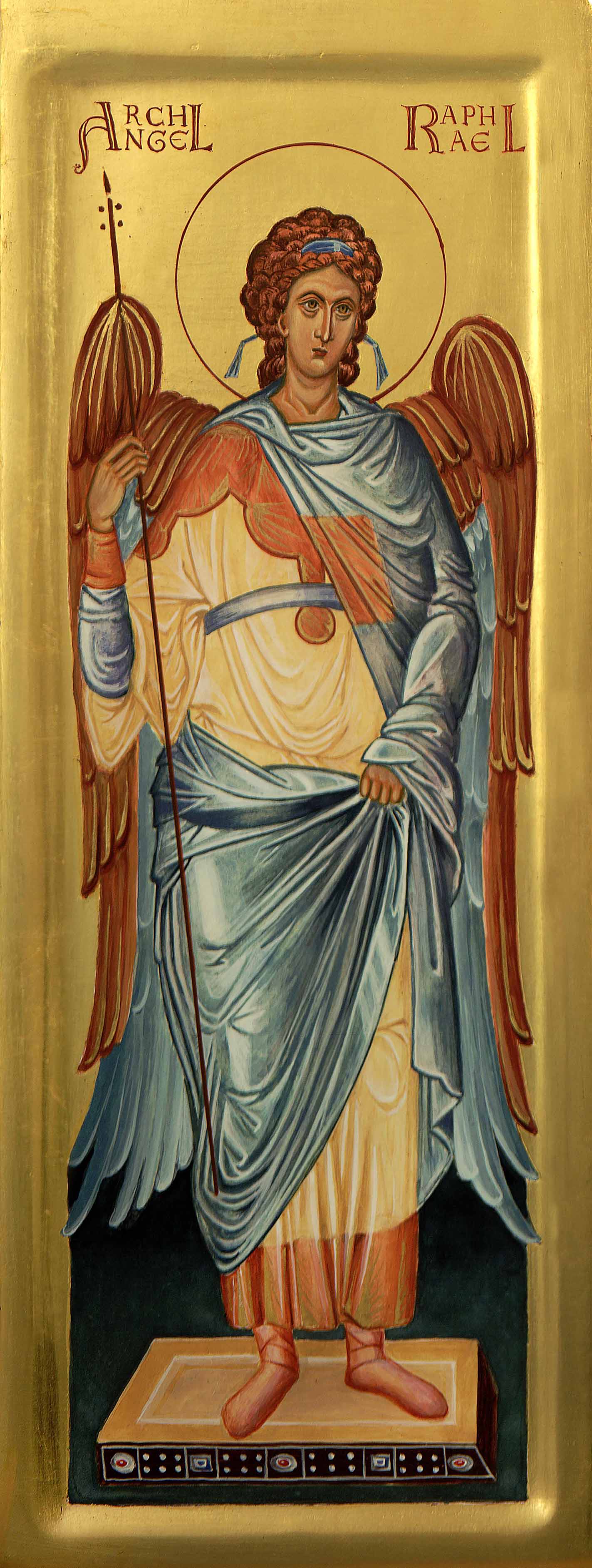 1423x3770 Archangel Raphael Icon Diploma Student