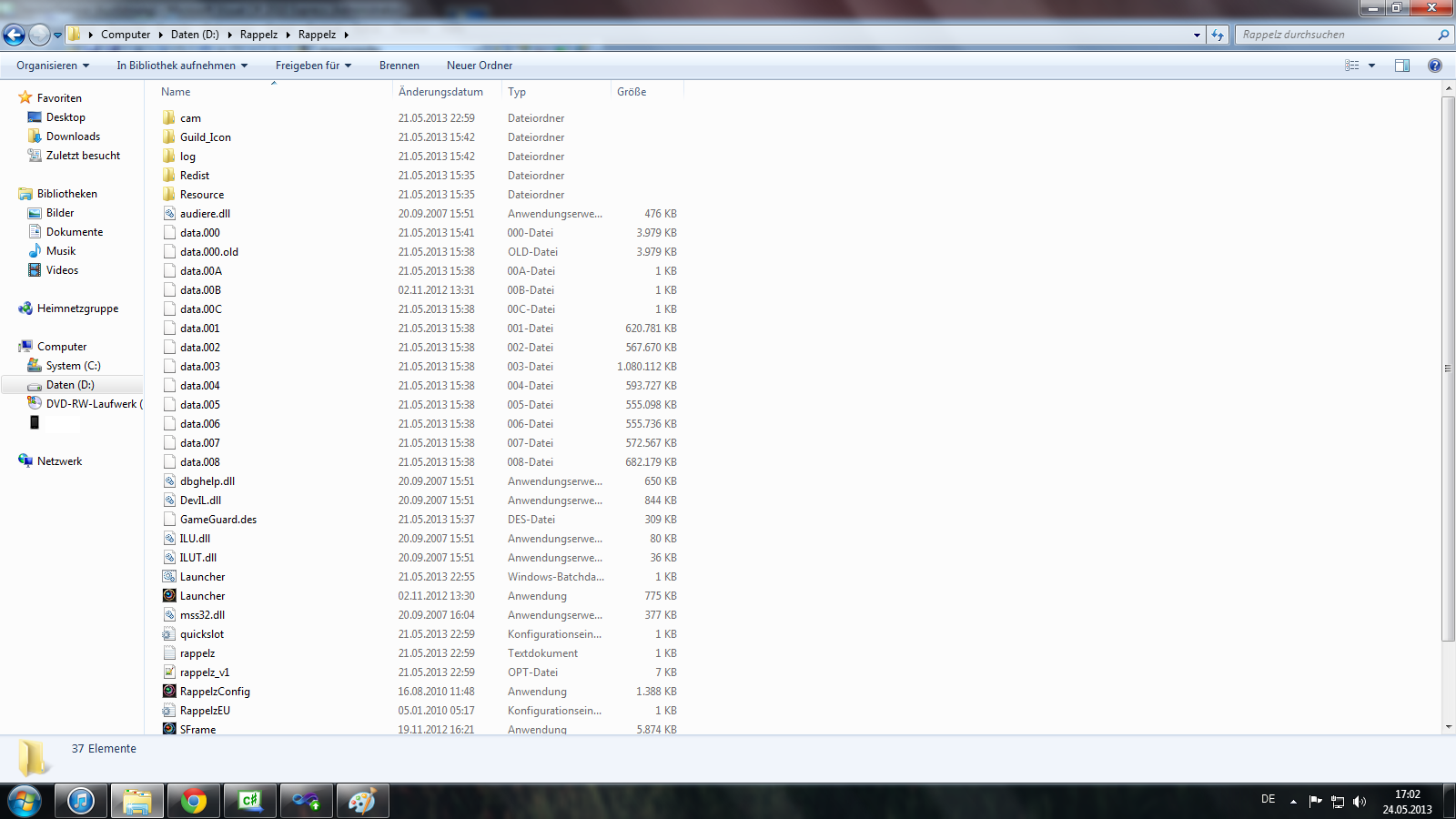 1600x900 Rappelz Client Folder