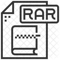 256x256 Rar Icon Of Line Style
