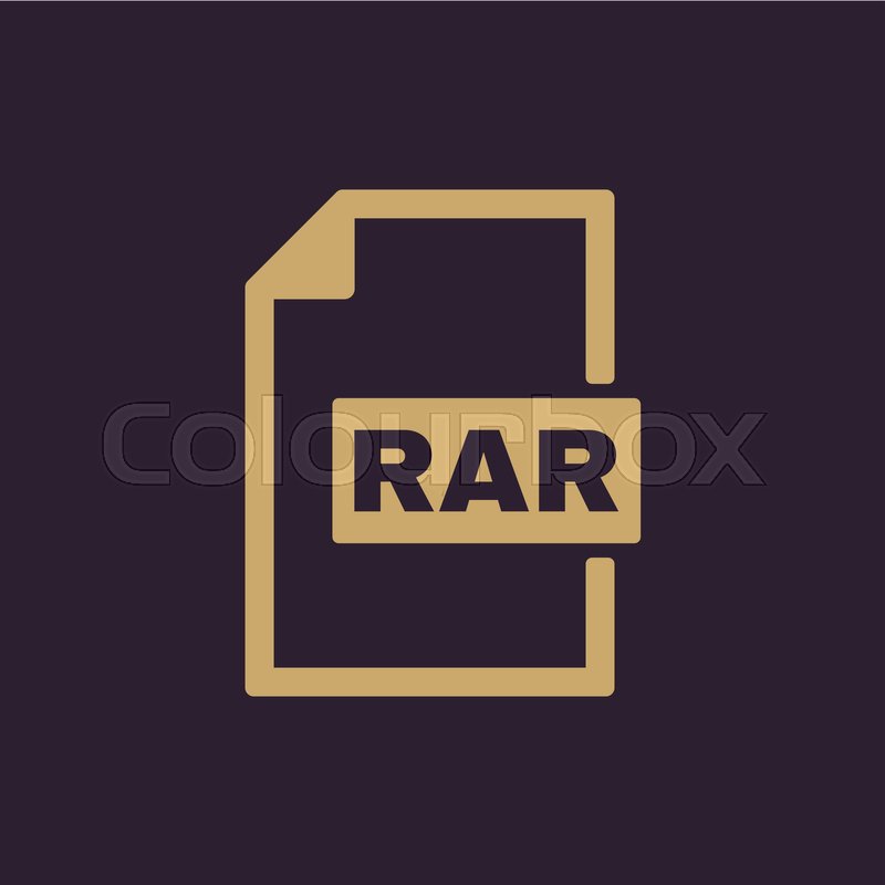 800x800 The Rar Icon Archive, Compressed Stock Vector Colourbox