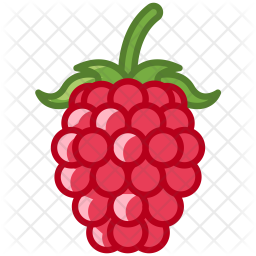 256x256 Raspberry Icon Of Colored Outline Style