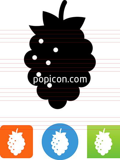 400x532 Vector Raspberry Icon