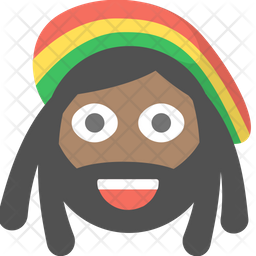 256x256 Rasta Icon Of Flat Style