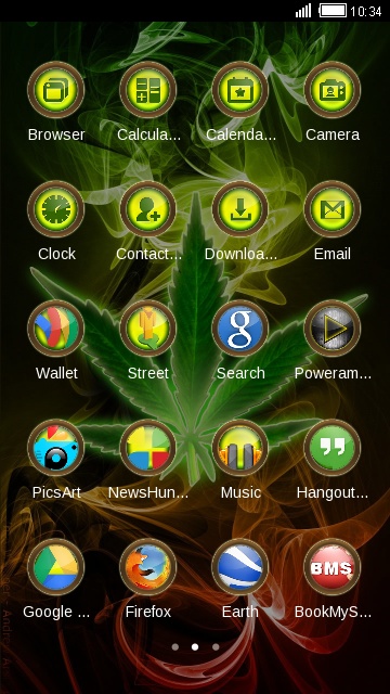 360x640 Download Weed Rasta Theme Theme For Your Android Phone Clauncher