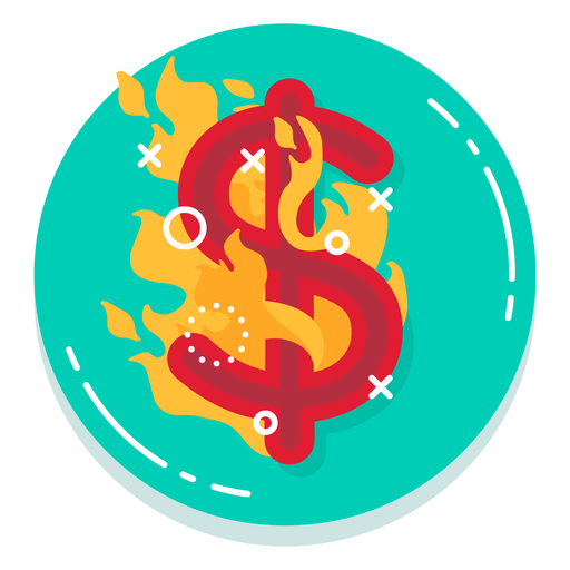 512x512 Dollar Burn Rate Icon