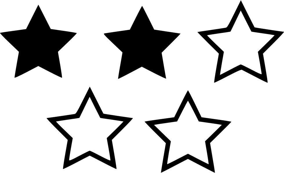 980x600 Two Star Rating Png Icon Free Download