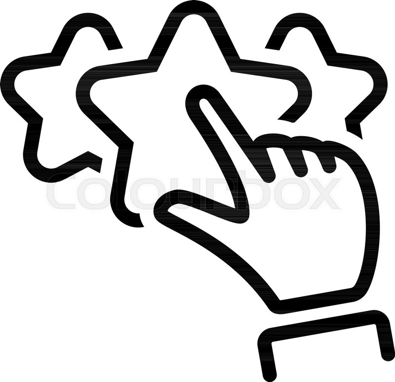 800x774 Customer Rating Line Icon Client Stock Vector Colourbox