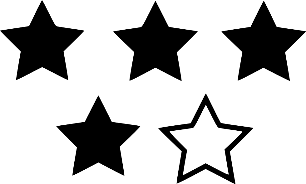 980x590 Four Star Rating Png Icon Free Download