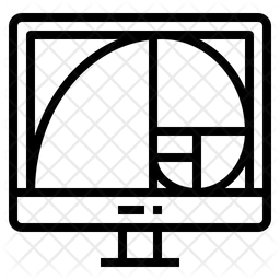 256x256 Golden Ratio Icon Of Line Style