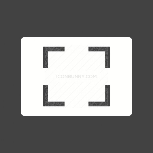 600x600 Aspect Ratio Glyph Inverted Icon