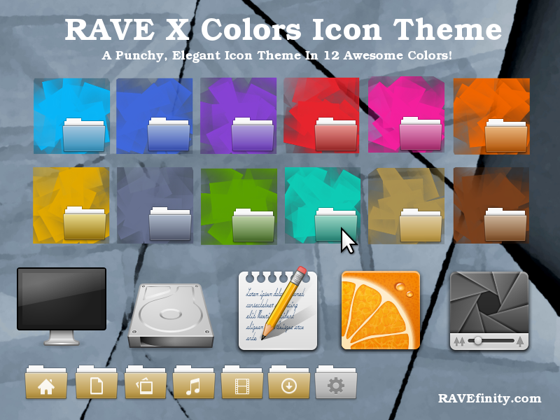 800x600 Ravefinity Rave X Icon Theme