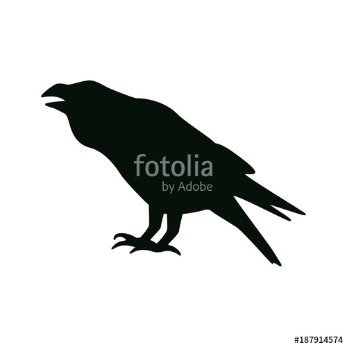 500x500 Raven Icon Stock Image And Royalty Free Vector On Fotolia