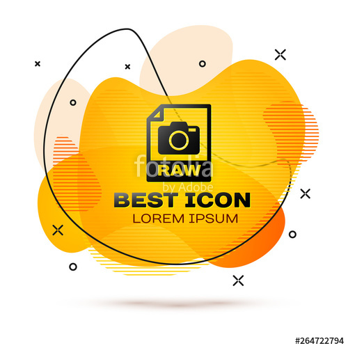 500x500 Black Raw Document Icon Download Raw Button Icon Isolated