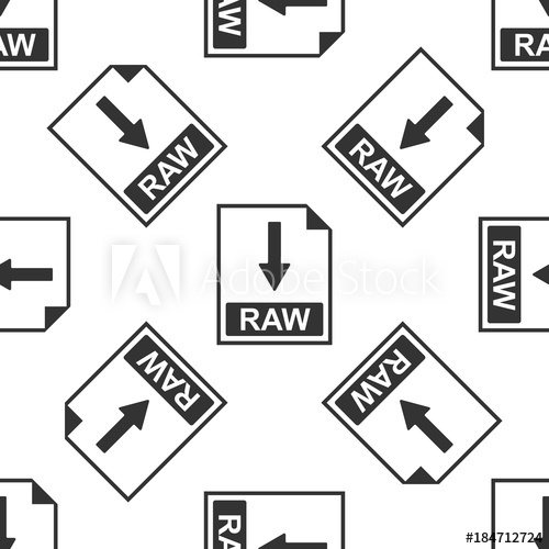 500x500 Raw Document Icon Download Raw Button Icon Seamless Pattern