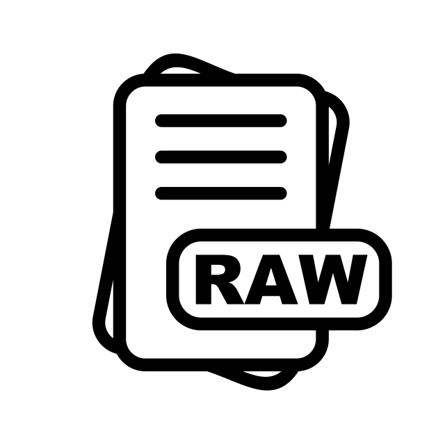 640x640 Raw Format Icon Design, Raw Format Icon, File, Format