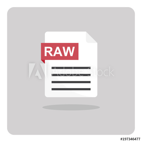 500x500 Vector Design Of Flat Icon, Raw Format On Isolated Background