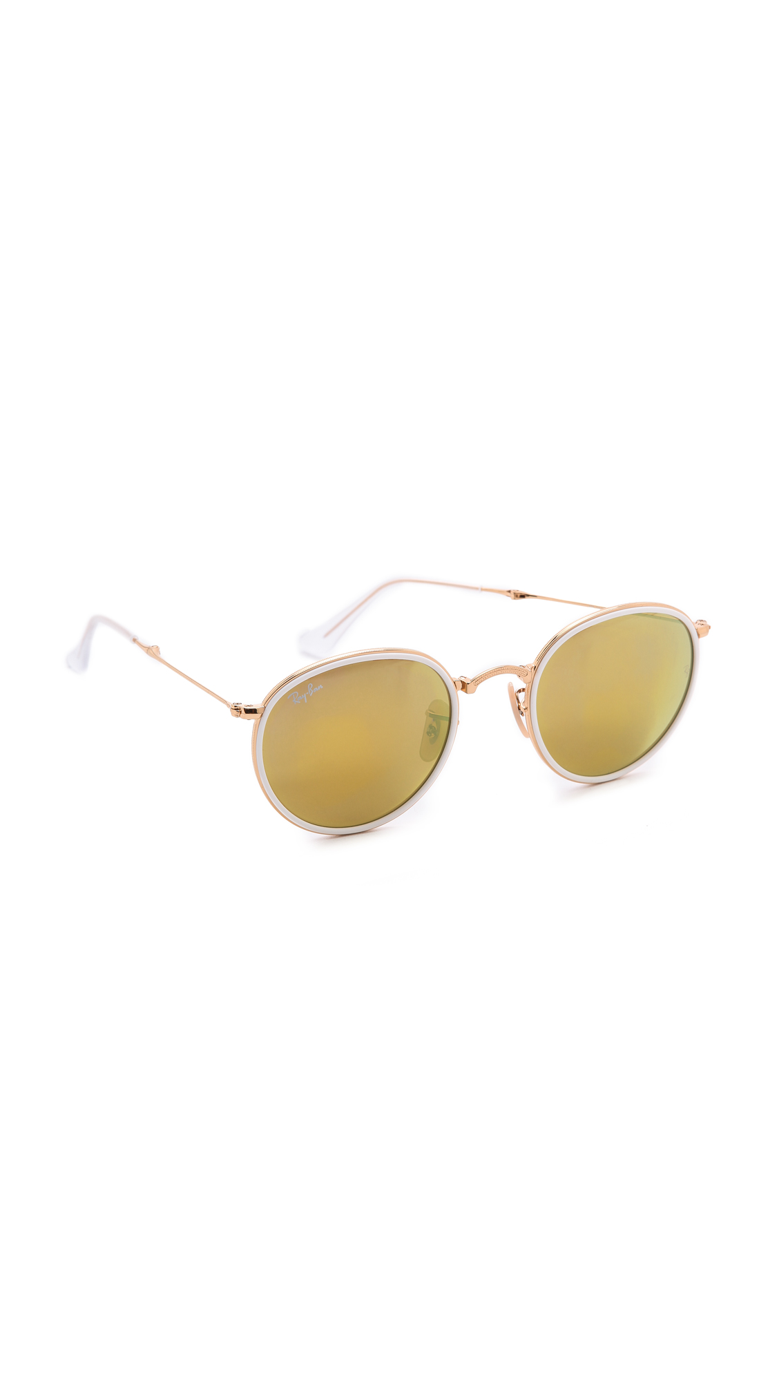 Ray Ban Mirrored Round Folding Icon Sunglasses Shopbop 1128x2000 Ray Ban Mirrored Round Folding Icon Sunglasses Shopbop