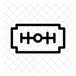 256x256 Razor Blade Icon Of Line Style