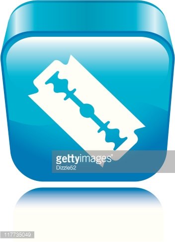 352x487 Razor Blade Icon Premium Clipart