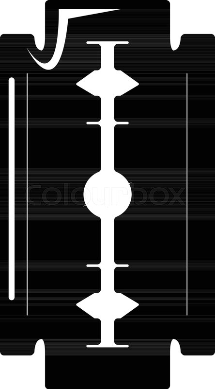444x800 Razor Blade Icon Simple Illustration Stock Vector Colourbox