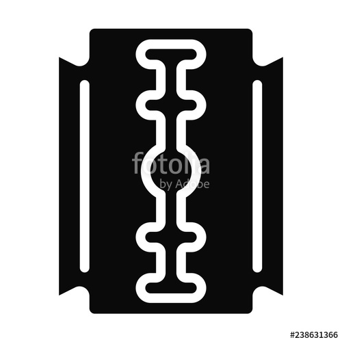 500x500 Razor Blade Vector Icon Stock Image And Royalty Free Vector