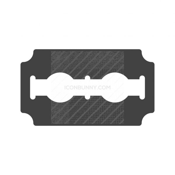 600x600 Razor Blade Glyph Icon