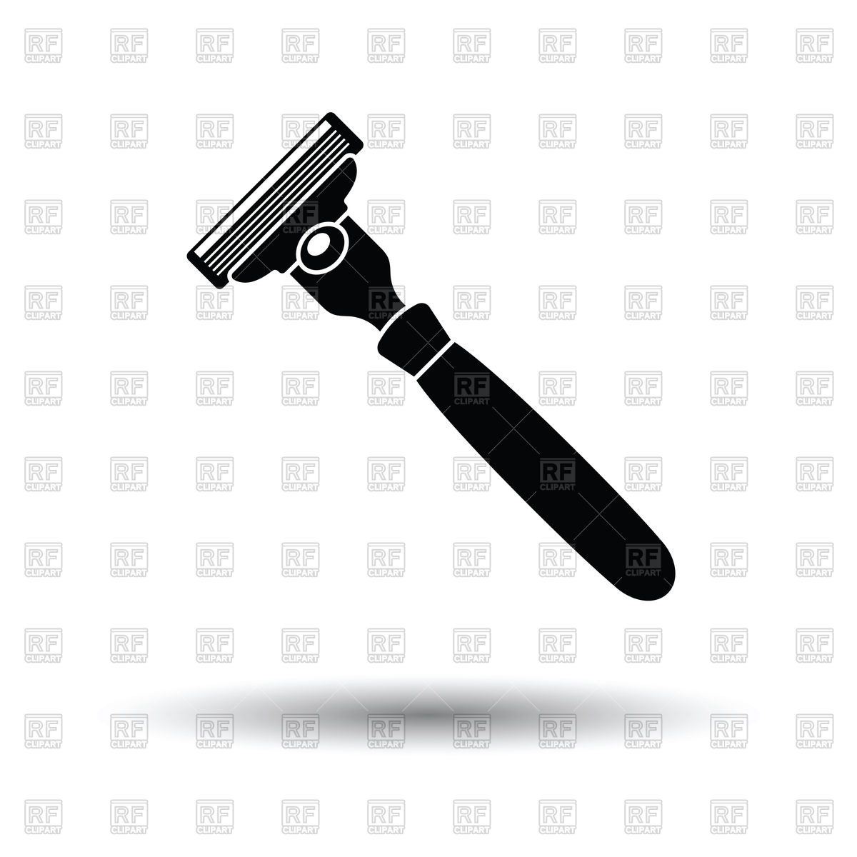 1200x1200 Safety Razor Icon With Shadow Design Vector Image Of Industrial