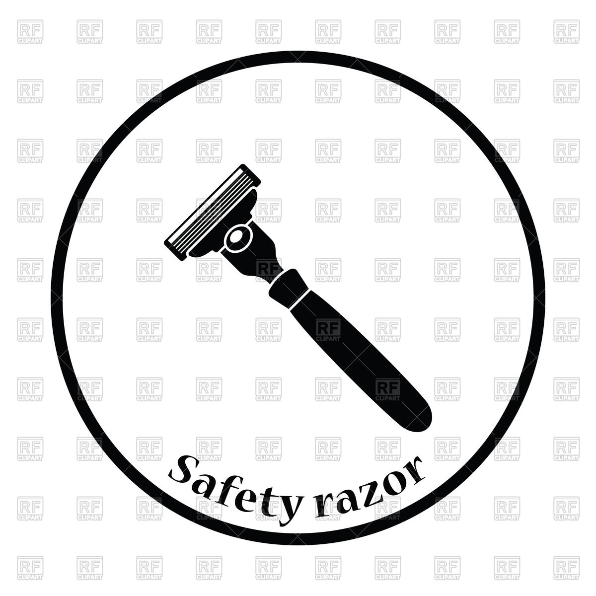 1200x1200 Yilhouette Of Safety Razor Icon Vector Image Of Objects Angelp