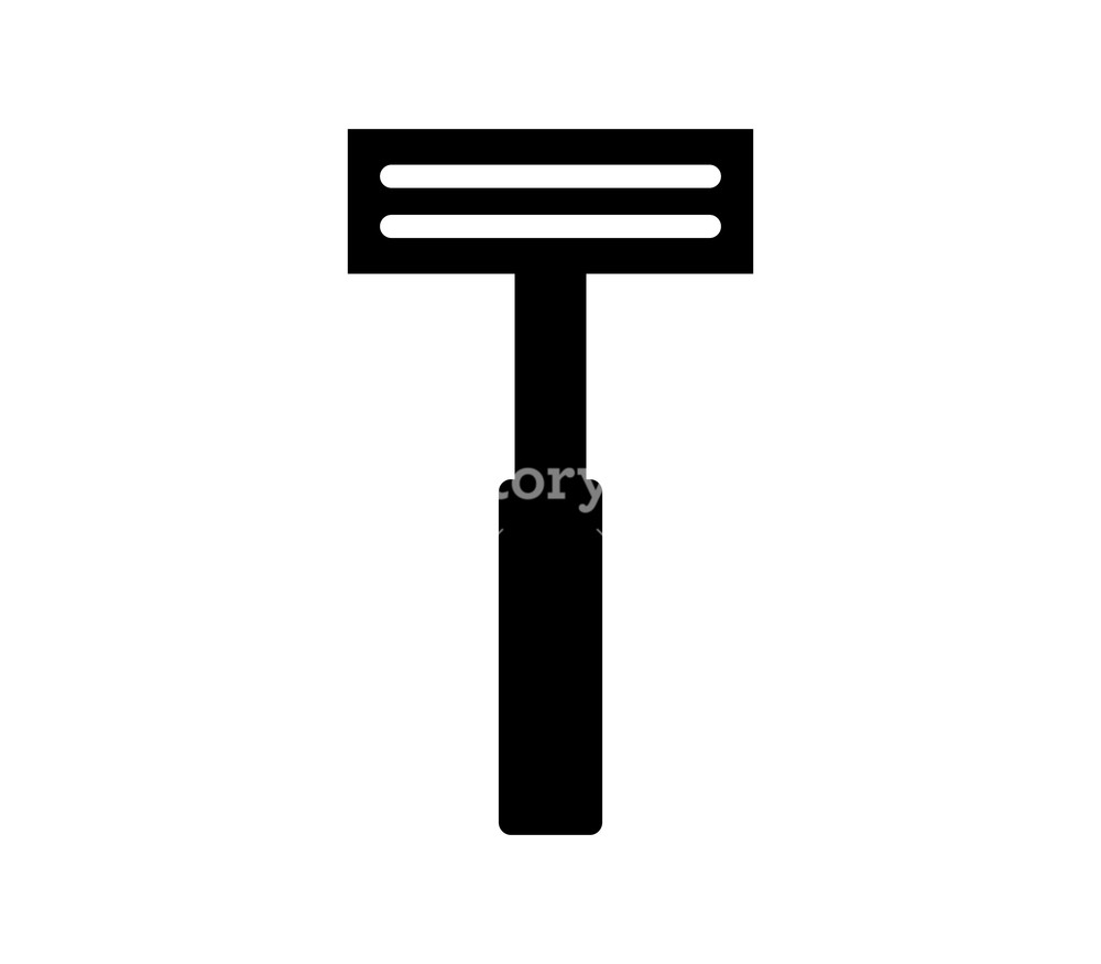 1000x875 Razor Icon On White Background Royalty Free Stock Image