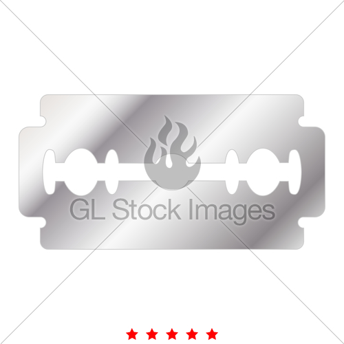 500x500 Blade Razor Icon Flat Style Gl Stock Images