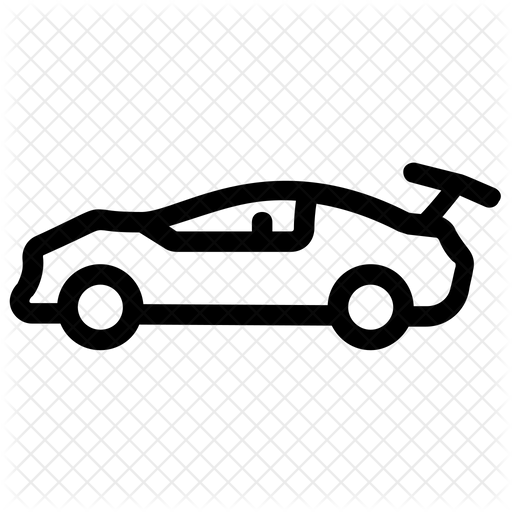 512x512 Race Car Icon Of Line Style